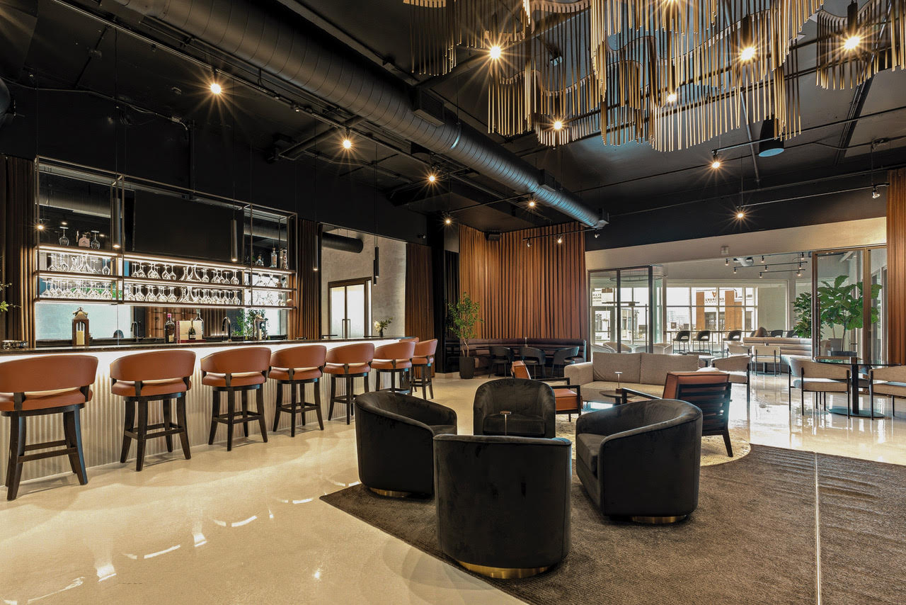 Espace lounge et bar du salon MVP